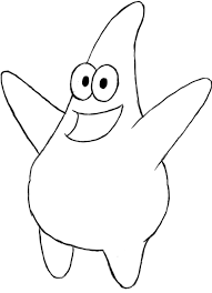 Draw a vertical rectangle with squiggly lines to make the head. How To Draw Patrick Star Draw Central