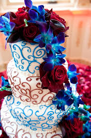 Red Black And Blue Wedding Colors Real Wedding A Blue And Maroon Wedding Maroon Wedding Red Wedding Wedding Cakes Blue