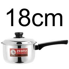 Sibu cookware centre sells grand sales, cookware set, cooler & kettle. Zebra Carry Sauce Pan 14cm 16cm 18cm Stainless Steel Pot With Lid Shopee Singapore