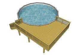Free Above Ground Pool Deck Plans Decks Com