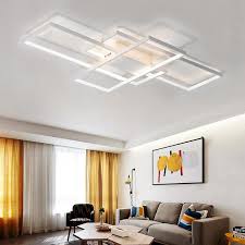 It is made up of crystal and has socket form lamps hanging downwardly. 2021 Modern White Led Flush Mount Ceiling Light Square Combination Shape For Living Dining Room Bedroom From Zhanhualighting 207 37 Dhgate Com Bedroom Ceiling Light Living Room Lighting Living Dining Room