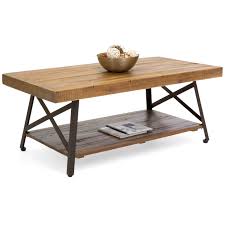 Ivy bronx tempered glass coffee table with metal frame and bottom shelf storage space, 35.4'' table top color: Finebuy Nesting Tables Acacia Solid Wood Metal Coffee Table Set Of 2 Living Room Wooden Table Side Table Design Round Table Set Country Style Furniture Home Kitchen