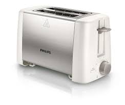 Dilengkapi rak penghangat roti terpadu, baki remah, dan tombol penghangat dan penghilang beku dengan satu sentuhan. Daily Collection Pemanggang Roti Hd4825 02 Philips