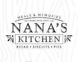 Svg Dxf Meals Memories Grandma S Kitchen Etsy Nana Svg Cricut