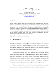 A literature review uses as its database reports of primary berhenti apabila dirasakan sudah mencukupi (sorotan literatur sebagai sebahagian proses, bukannya quotations. Doc Sorotan Literatur Dan Kesarjanaan Mandiri Asmawi Noor Saarani Academia Edu