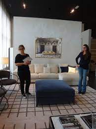 Visiting Luxury Living Showroom In Forli Ida Candidates Celine Julien Binard And Andrea Macruz Living Showroom Luxury Living Design