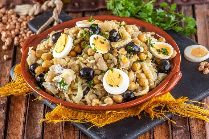 Chickpeas with Cod