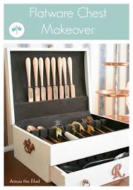 Offering this stunning rosewood and burl flatware chest. Flatware Chest Makeover Across The Blvd