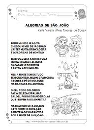 Para ter acesso à cidade, o cidadão precisa comprovar que mora no local, mediante apresentação do comprovante de residência. Atividades De Interpretacao Do Poema Alegrias De Sao Joao