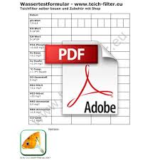 Check spelling or type a new query. Wassertestformular Kostenlos Als Pdf Hier Als Download Herunterladen Teichfilter