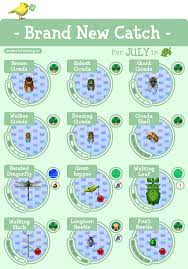 Acnl Brand New Catch July Animal Crossing New Animal Crossing Animal Crossing Characters