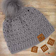 Quick Cricut Craft Custom Faux Suede Labels On Moogly Diy Crochet Hat Knitting Labels Popular Crochet