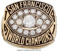 Montana rice young all 5 super bowl rings 1981 joe montana 1984 joe montana 1988 jerry rice 1989 joe montana 1994 steve young will ship out quickly. 1981 82 Joe Montana San Francisco 49ers Super Bowl Xvi Super Bowl Lot 54643 Heritage Auctions