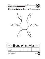 Here are the color versions. Pattern Blocks Lesson Plans Worksheets Lesson Planet