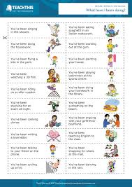 Present Simple Vs Present Continuous Exercises Intermediate Level Pdf This Entertaining Miming Game Can Be Used To Help Teach Or Review The Present Perfect Co Present Perfect English Conversation For Kids Teaching English Grammar