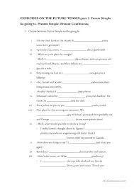 Be Going To Will Present Continuous Present Simple Exercises Future Simple Be Going To Present Simple Present Continuous English Esl Worksheets Continuity Learn English Present Continuous Worksheet