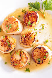 Like most seafood, scallops are relatively low in calories. Seared Scallops Call Me Pmc