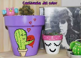 Pinte la base con color verde claro. Cactus Dibujo Macetas Pintadas El Blanco Contrasta De Manera Muy Armoniosa Con El Verde Del Cactus Sencillo Y Elegante Manudo
