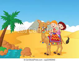 Effects of cartoons on children children have become much more interested in cartoons over many years and it has when the child becomes used to receiving information at so fast a rate, they lose interest in information that is more detailed and methodical, such as the. Vector Illustration Of Happy Kids Cartoon Riding Camel Canstock