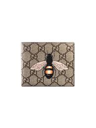 I card craft for any occasion. Shop Gucci Bee Print Gg Supreme Wallet With Express Delivery Farfetch