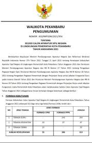 Formasi lowongan cpns 2021, syarat lulus administrasi cpns 2021, pedoman alur mekanisme cara mendaftar cpns 2021. Diskominfo Pemko Tayangkan Pengumuman Penerimaan Cpns 2021 Mau Tahu Apa Saja Formasi Dan Persyaratannya Coba Buka Websitenya Suarariau Co