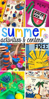 Summer Activities Centers For Little Learners Pocket Of Preschool Summer Preschool Themes Summer School Activities Summer Preschool