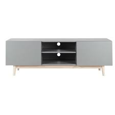 Mueble De Tv Escandinavo Gris Avec Images Idee Meuble Tv Meuble Tv Meuble De Bureau Ikea
