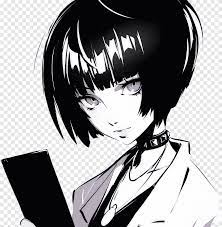That black hair paired with her curious red eyes. Short Hair Girls Png Images Pngegg