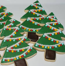 Decorated Tree Sugar Cookies Christmas Cookies Decorated Christmas Sugar Cookies Xmas Cookies