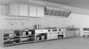 commercial kitchen 3d model $19 .obj