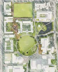 rendered landscape plan toronto landscape architecture plan campus landscape landscape architecture design