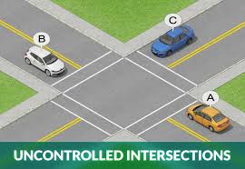 Yield to oncoming traffic, motorcyclists, and bikers. Uncontrolled Intersections Right Of Way Rules Who Yields