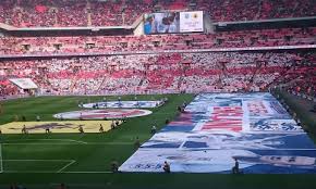 Wembley stadium will host 21,500 fans for the first round of 16 match. Wembley Stadium