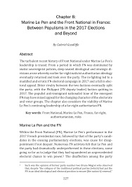 Všetky správy, výsledky, program a etapy cyklistických pretekov tour de france 2017. Pdf Marine Le Pen And The Front National In France Between Populisms In The 2017 Elections And Beyond