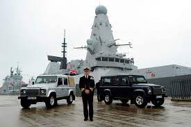 I wish we could get more interior pictures of these ships as well. Land Rover Defender In The Royal Navy