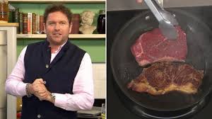 800g of beef mince, 1 small onion, finely diced, 2 garlic cloves, crushed, 2 tbsp of worcestershire sauce, 2 tbsp of anchovy sauce, 2 tbsp of parsley, chopped, salt, pepper, oil, 6 maris piper potatoes, peeled, 65g of stilton, crumbled, 25g of butter, 25g of plain flour, 110ml of ale, 65g of cheddar. James Martin Blesses Saturday Morning Viewers With Steak Masterclass Metro News