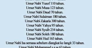 Umur Umur Nabi Kata Kata Indah Kutipan Buku Kutipan Agama