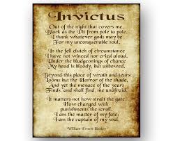 Popular Items For Invictus Poem On Etsy Invictus Poem Poems William Ernest Henley
