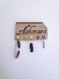 Alohomora Spell Harry Potter Barn Wood Key Hook Sign Harry Etsy Harry Potter Decor Potter Barn Harry Potter Kitchen