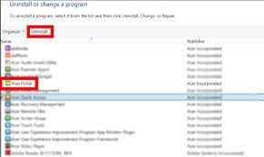 How to uninstall apps in laptop acer. Follow The Correct Steps To Uninstall Acer Portal