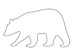 Printable Brown Bear Template Bear Template Bear Pattern Bear Stencil