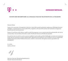 Afla informatii referitoate la rezilieri rom telekom ro, arom telekom ro, deutsche telekom abonati, cerere reziliere telekom, arata factura. Telekom Majoreaza Pretul Extraoptiunii Midnight Si Adauga 2 Programe