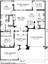 *a large number of minimalists are interested in small house floor plans or tiny house trailers that they can assemble on the cheap. European Style House Plan 2 Beds 2 Baths 2067 Sq Ft Plan 70 1052 Builderhouseplans Com
