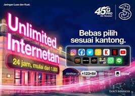Cek kuota tri lewat dial ussd. Bebas Unlimited Internetan Hanya 1 000 Dengan 3 Indonesia