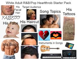 Maybe you would like to learn more about one of these? White Adult R B Pop Heartthrob Starter Pack Starterpacks