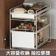 kcs嚴選 日系廚房浴室抽屜式水槽收納架 雙層抽屜收納好方便 zojirushi tidy up electrolux