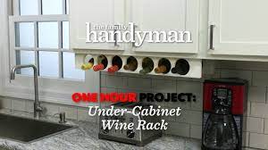 Find great deals on ebay for under cabinet wine rack. One Hour Project Under Cabinet Wine Rack Youtube