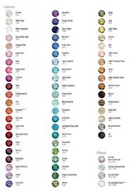 Swarovski Color Chart As A Reference For When She Mentions A
