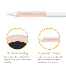 The textured surface offers a nonslip, comfortable grip when drawing or writing on your apple device, while the included cap protects against tip wear for increased longevity. Fintie 2 Set Fintie For Apple Pencil Grip Apple Pencil Holder Silicon Silicone Protective Skin Sleeve Case Apple Ipad Pro Pencil Ipad 2018 6th Generation Pencil Compatible Pink Sand Want Jp