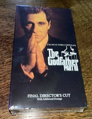 The Godfather Part III 3 (VHS 1990) Final Director's Cut, New Factory  Sealed | eBay